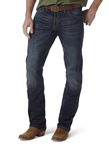 Wrangler 20 Jeans Rectos Delgados, Denver, 42W/34L para Hombre