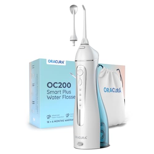 ORACURA® Smart PLUS Water Flosser® OC200 LITE White with 2 Nozzle tips