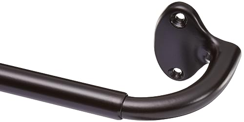 Amazon Basics - Barra de cortina opaca para oscurecer la habitación, 28 a 48 pulgadas, bronce oscuro (espresso)