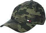 Tommy Hilfiger Men's Dad Hat Billy Corner Flag Cap Hat, camo, O/S