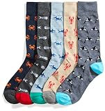 Amazon Brand Goodthreads Men S 5 Pack Patterned Socks Assort