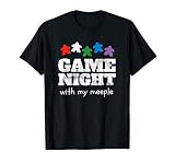 Game Night With My Meeple, Funny Gift, Board Game Player T-Shirt