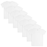 Fruit Of The Loom Big Cotton T Shirt Boys 7 Pack White Mediu