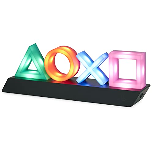 Playstation Z890845 PP4140PS Tasten Symbol Lampe mit Farbwechsel Funktion, Mehrfarbig 31 x 7 x 11 cm