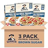 Quaker Oatmeal Squares Breakfast Cereal Brown Sugar 14 5Oz B