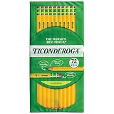 Ticonderoga Wood Cased Pencils Pre Sharpened 2 Hb Soft Yello