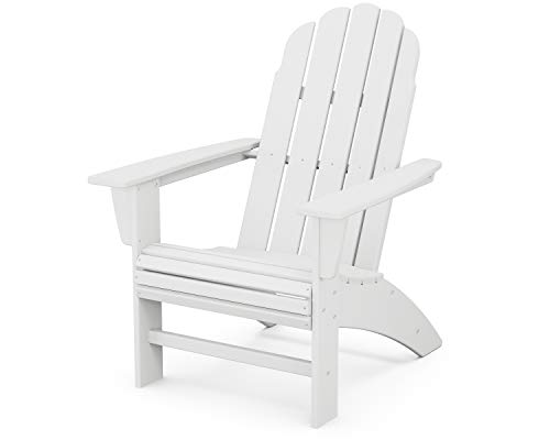 POLYWOOD Vineyard Curveback Adirondack Chair, White