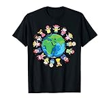 Happy Earth Day Children Around The World FUUNY Planet Save T-Shirt