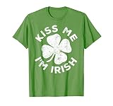 Kiss Me I'm Irish Shirt Funny Men Women Kids St Patricks Day T-Shirt