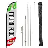 Lookourway Feather Flag Pole Kit 12 Feet Tall Advertising Fl