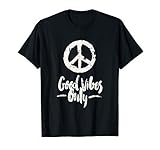 Good Vibes Only lettering T shirt - Hippie T-shirt T-Shirt