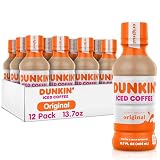 Dunkin Original Iced Coffee Bottle 13 7 Fl Oz 12 Pack