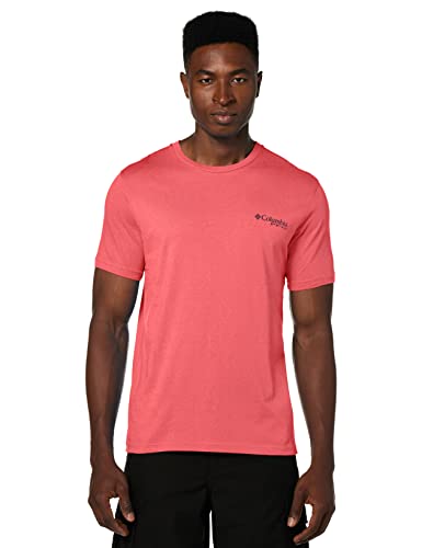 Camiseta Masculina Columbia PFG Vermelho Grande