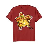 Dabbing Taco Shirt Funny Cinco de Mayo Tshirt for Boys Girls