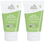 Earth Mama Organic Baby Face Nose Cheek Balm Moisturizer Wit