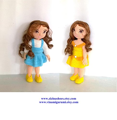 Doll amigurumi: Belle animator doll amigurumi pattern book cover