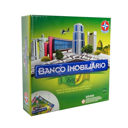 Jogo Banco Imobiliário Brasil Brinquedos Estrela