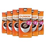 Dunkin' Original Blend Medium Roast Whole Bean Coffee, 12 Ounces (Pack of 6)