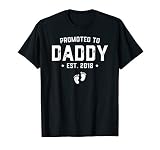 Promoted To Daddy Est. 2018 Gift For New Daddy T-Shirt Baby