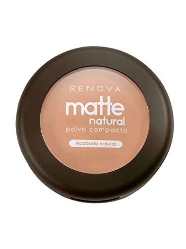 Renova Polvo Compacto Matte Natural, color Beige Miel, 10.5 g