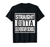 STRAIGHT OUTTA ELEMENTARY SCHOOL Funny TSHIRT for kids