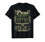 Proud Army Brother Shirt Patriotic Military Veteran Shirt T