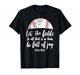 Baseball Bible Verse Shirt Cute Christian Psalm 96 Gift T Sh