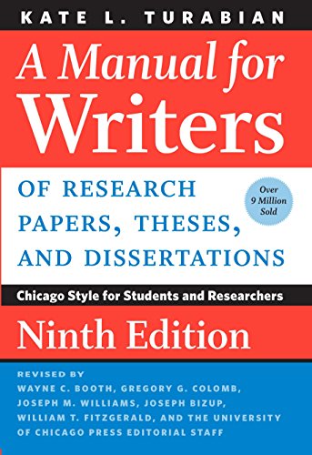 A Manual for Writers of Research Papers, Theses, and Dissertations: Chicago Style for Students and Researchers book cover