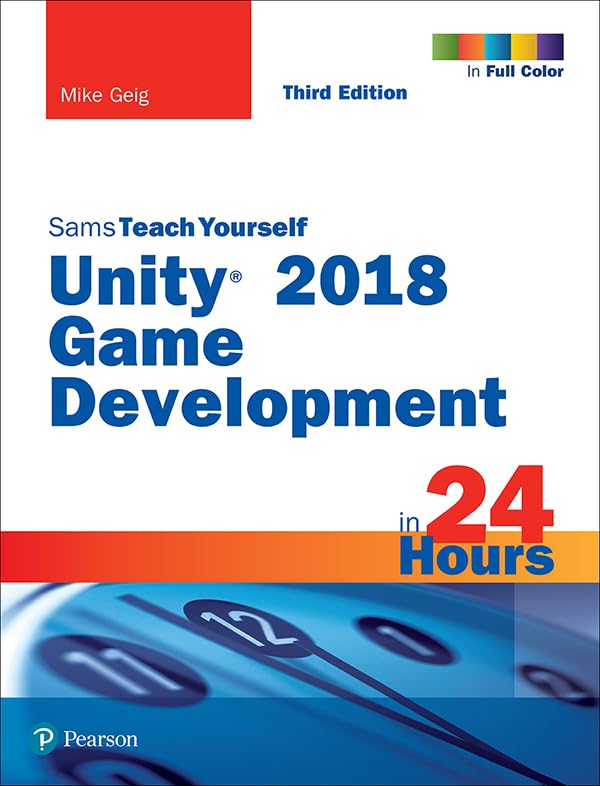 Unity 2018 Game Development in 24 Hours, Sams Teach Yourself book cover