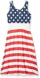 Askwind Mommy And Me Family Outfits Stripe Stitching Dress S