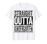 Straight Outta Kindergarten Shirt Funny Boy Girl Graduation T-Shirt