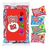 Ring Pop Lollipops - Bulk Candy Individually Wrapped Suckers Variety Party Pack- 50 Count w/Assorted Flavors - Hard Candy for Party Favors, Kids & Goodie Bags, 25 Ounce