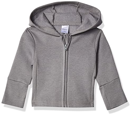 Hanes Sudadera con capucha para bebés y niñas, con cremallera, forro polar suave