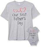 Tstars Our First Father S Day Dad And Baby Matching Shirts N