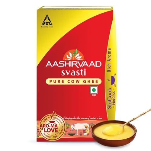 Aashirvaad Pure Cow Ghee, Tetrapack, Rich Aroma
