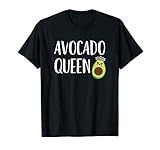 Avocado Themed Gift Women Girls Funny Avocado Queen T-Shirt