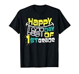 Cute Happy Last Day Of 1St Grade Shirt Kids Graduation Gift