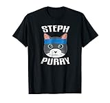 Steph Purry Cat Funny Basketball Shirt T Shirt