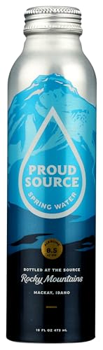 PROUD SOURCE WATER 8.1pH Rocky Mountain Alkaline Spring Water, 16 FZ