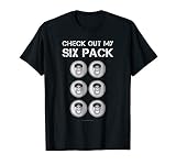 Mens Funny Beer Abs Gym Gift Tee Check Out My Six Pack Tshir