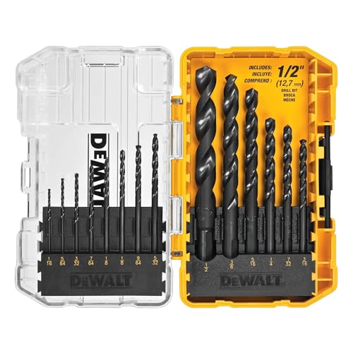 DEWALT DWA1184 Black & Gold Drill Bit Set (14-Piece)