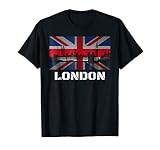 Souvenir London T-Shirt City Vintage UK Flag British Tee T-Shirt