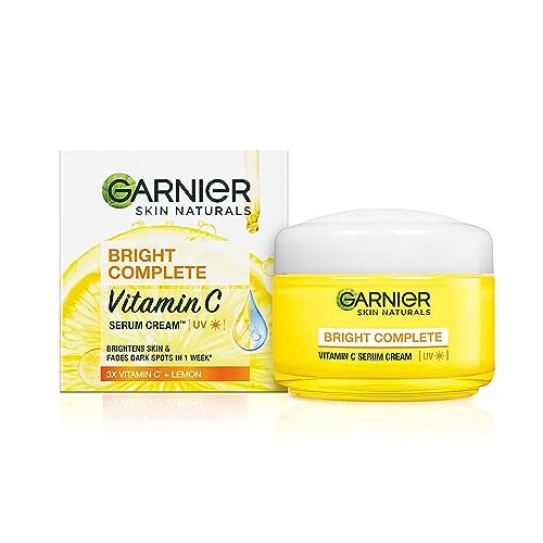 Garnier Skin Naturals Bright Complete Vitamin C Serum UV Cream, Vitamin C Day Cream for Sun Protection and Skin Brighten...