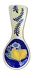 Blue Sky Ceramic Lemon Spoon Rest, Multicolor