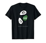 Raw Vegan T Shirt Avocado Logo Fruit Health Food
