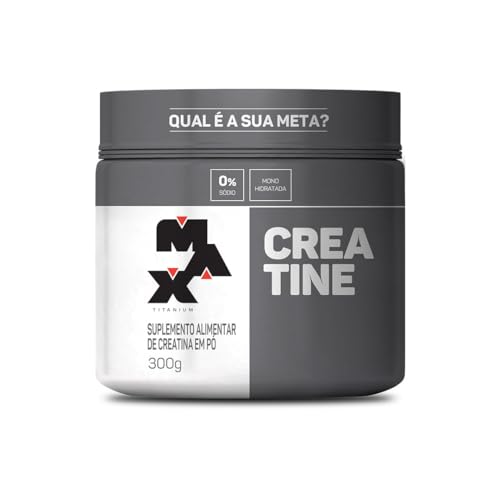 Creatina Max Titanium Pote Monohidratada (300g) 100% Pura