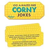 Ridley’s 100 A-maize-ing Corny Joke Cards – Includes 100 Jokes for Kids and Adults, Funny Jokes for Family-Friendly Fun – Makes a Great Gift Idea