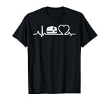 Camping Trailer RV Heartbeat Shirt Vacation Outdoor Hiking