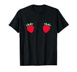 Strawberry Fruit Boobs Funny Summer Food T-Shirt