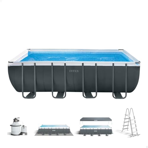 Intex Schwimmbadrahmen-Set Ultra Quadra, 549 x 274 x 132 cm, XTR 26356